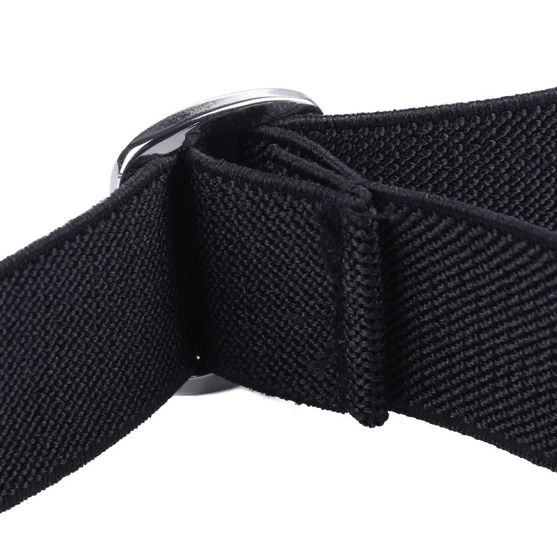 WELROG Kids Toddler Belt Elastic Adjustable Stretch for Boys Girls Belts with Easy Zinc Alloy Buckle (Black) - Image 4